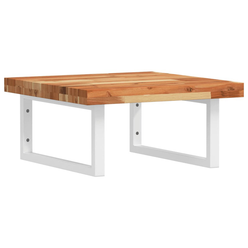 Asul 50cm Solid Wood Bathroom Vanity Top, Acacia/White