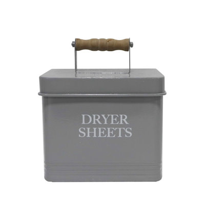 VIP Metal 12.6 in. Gray Dryer Sheets Box with Handle