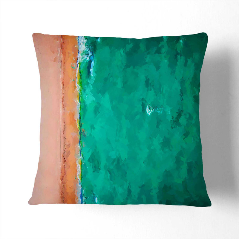 Abstract Square Throw Cushion, 55cm H x 55cm W x 20cm D