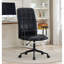 Confortable chaise de bureau réglable, structure en métal noir antique, idéale pour la maison moderne