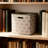 Fabric Storage Cube Bins With Grid Pattern Foldable Clothes Organizer For Closet Shelves And Cubicles Set Of 3