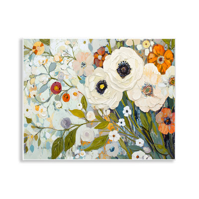 «Blooming Round Flowers Arrangement», plaque murale par Franklyn Gregory