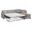 Bedford Two-Piece Bumper Sectional With Sleeper-103085668-103082578-103082601