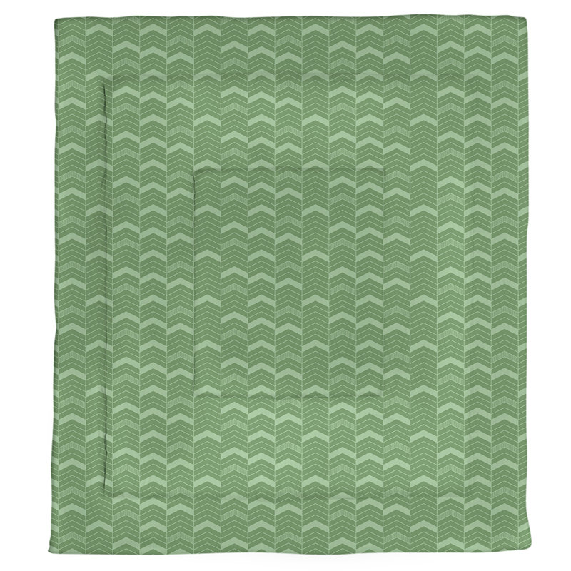 Édredon réversible en microfibre Rhonda Cheval, Édredon simple TG, Vert