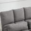 Canapé-lit convertible, lit pliant avec 2 coussins, réglable, gris foncé, chaise solution grise peu encombrante, économie, structure robuste