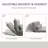 Convertible Floor Sofa Bed, Recliner Armchair Upholstered Sleeper Chair With Pillow For Living Room Bedroom Lounge-114232245-114232238