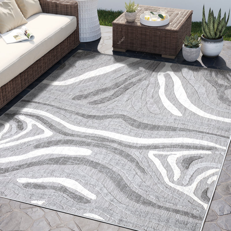 Animal Print Indoor / Outdoor Rug, Rectangle 6' x 9'
