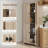 72" Freestanding 4-Door Kitchen Pantry