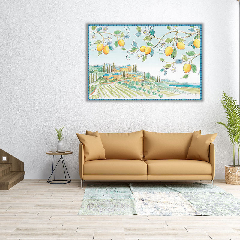 Méditerranée brise I - reproduction d'art sur toile, H 20 po x l 30 po