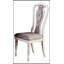 Ensemble de salle à manger 7 pièces de style transitionnel avec plateau en chêne et 6 chaises d'appoint rembourrées au fini blanc antique-875368003