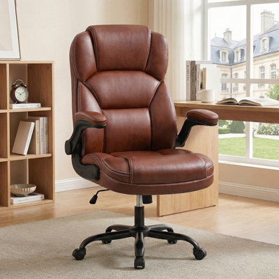 Ergonomic Executive Chair with Flip-up Armrests
