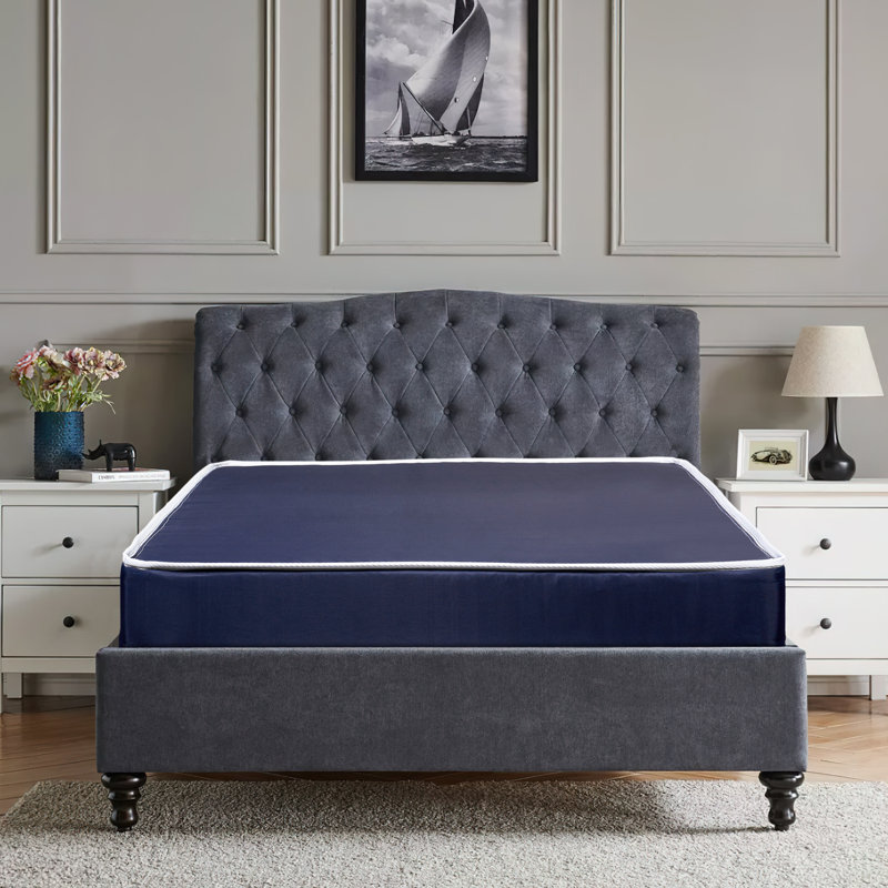 Matelas hybride en vinyle Killen, Simple, Pas de sommier tapissier