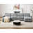 151.18" Wide Adjustable Armrest Sectional With Two Ottomans
