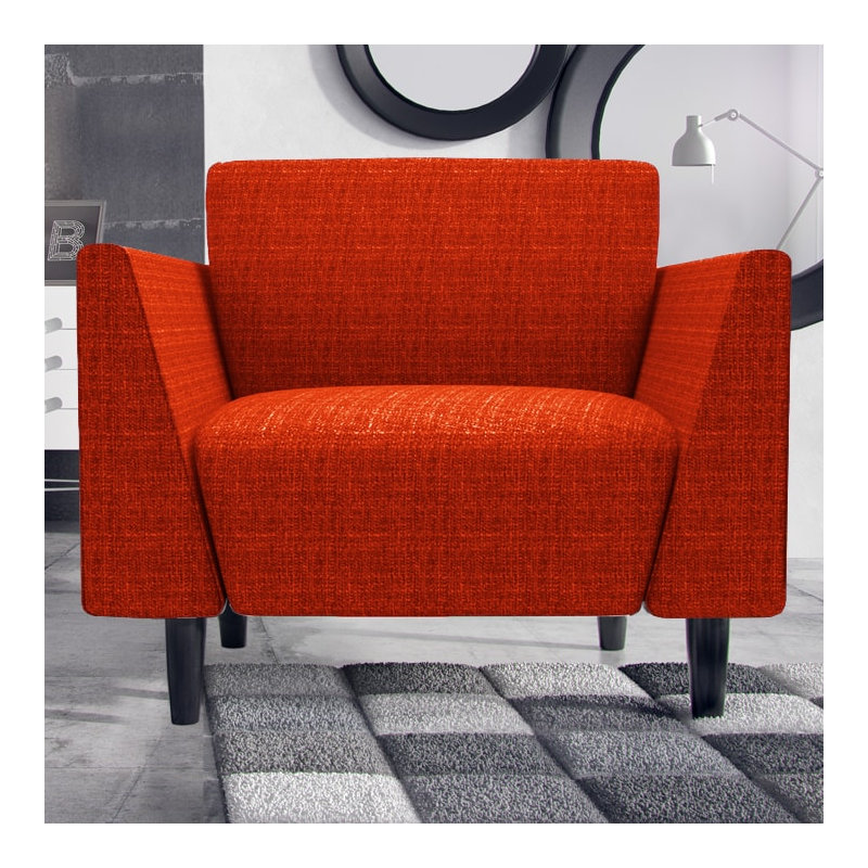 Callier 88cm Wide Armchair, Rust