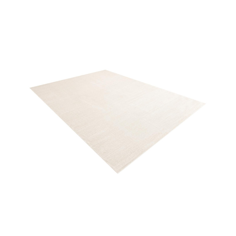 Mclellan Solid Color Machine Made Power Loom Area Rug in Ivory, Rectangle 7'10" x 11'