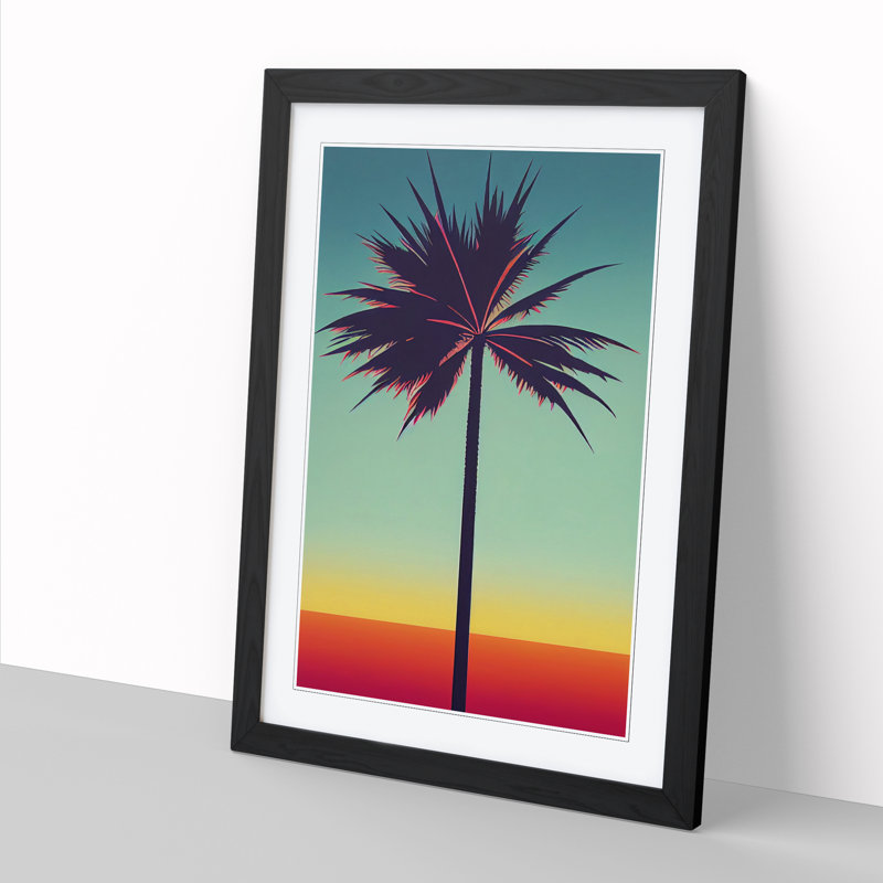 Palm Tree Vol.3 - Wall Art, 34cm H x 25cm W x 2cm D, Oak