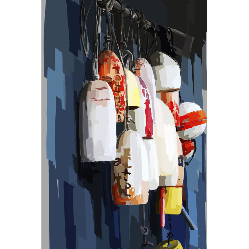 Vibrant Buoys II - Wrapped Canvas Print, 46cm H x 30cm W x 3.8cm D