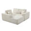 Canapé modulaire de 109 po, canapé modulaire Cloud avec assise profonde, canapé modulaire en L moderne avec méridienne et canapé rembourré pour salon, sans assemblage-130646418-130646423-130646424