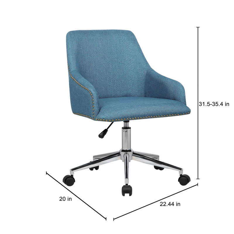 Linen Task Chair, Blue