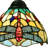  Empress Tiffany-Style Dark Bronze 1 Light Mini Pendant 8" Wide