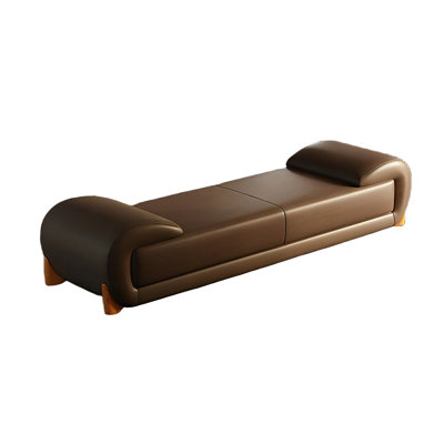 Sharella Leather Match Upholstered Bench