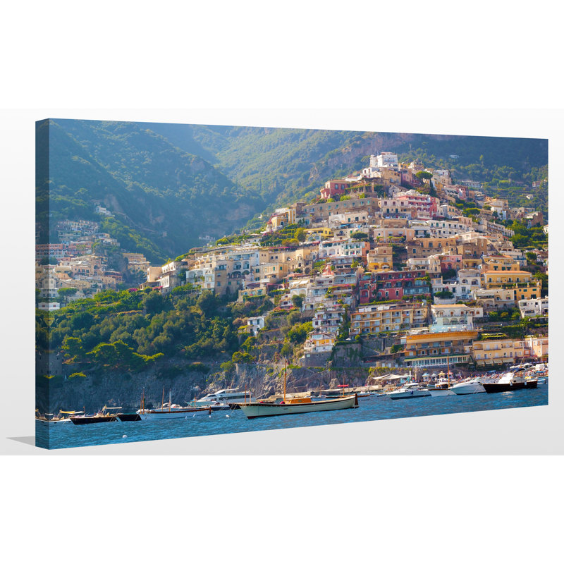 «Positano, Amalfi Coast», reproduction de photo sur toile tendue, H 28 po x l 48 po x P 1,5 po