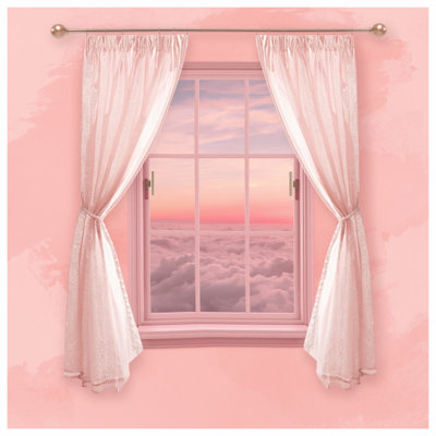 Housses de couette roses pour fenêtre