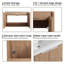 Meuble-lavabo mural simple 42 po avec comptoir en résine et armoire d'appoint Eskar-1589100784
