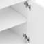 Meuble-lavabo blanc 31 po avec lavabo, fonctionnalité de fermeture en douceur, tablette réglable, conception incurvée, pieds en bois d'hévéa, poignées dorées mates, portes d'armoire compactes, tablettes intérieures,-1204839058