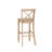 Fairbairn X Back Stool with Sold Wood Frame-1126647771-1145473652