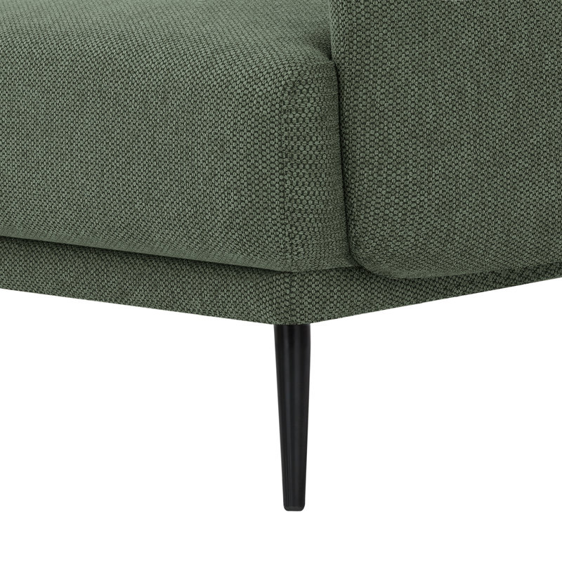 Fauteuil d'appoint à siège simple de 38 po de large Chrispin, Lin vert