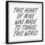 «Travel this World II» par Marmont Hill - reproduction d'art textuel sur papier encadré-1452686098