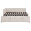 Lit de jour rembourré en L pleine grandeur avec lit gigogne escamotable et ports USB-1872283547