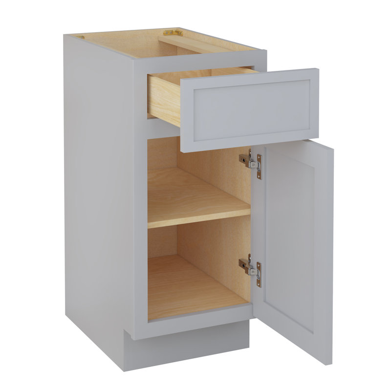 Base de meuble-lavabo simple 15 po seulement, Gris