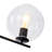 Contemporary Quartet Clear Glass Chandelier