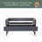 Twin Size Upholstered Daybed With Trundle,USB Port ,Side Pockets, Modern V-Grained Backrest Design,No Box Spring Needed, For Bedroom, Guest Room-1540453419