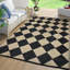 Tapis d'extérieur en plastique paille - Tapis de patio à carreaux imperméable avec envers antidérapant, conception géométrique moderne pour la cour, le balcon, le camping, le pique-nique-156983735