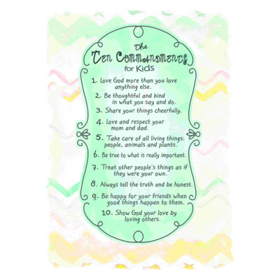 " Chevron Ten Commandments "