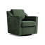 Upholstered Chenille Swivel Armchair-1538903133