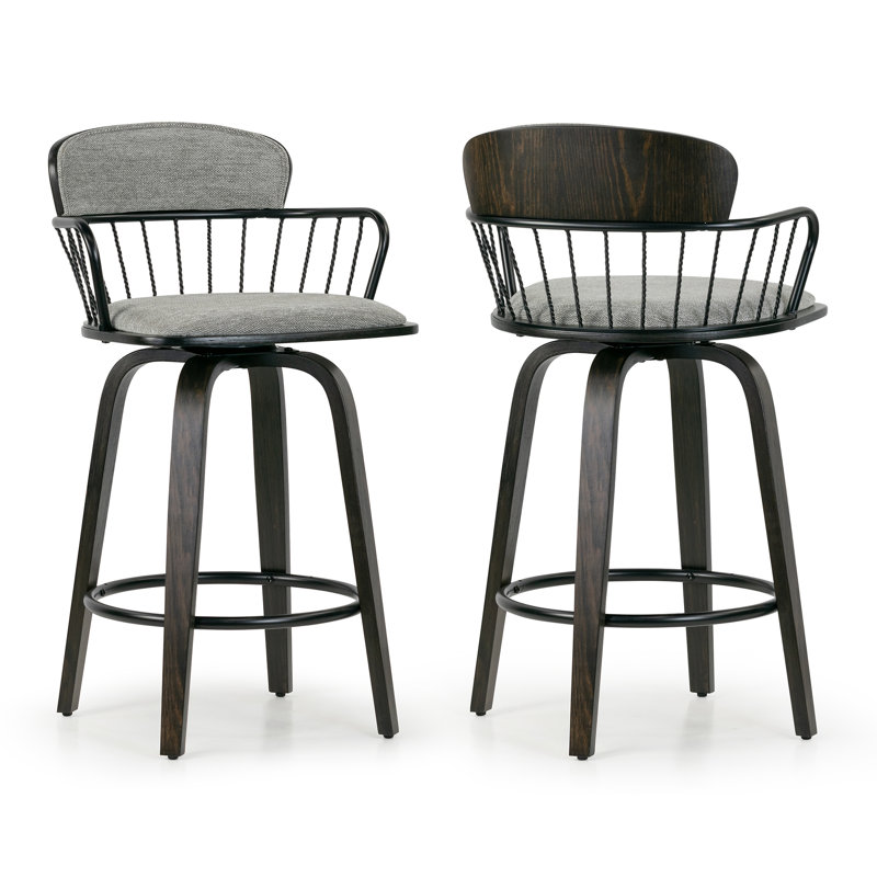 Maniram 24.5'' Swivel Counter Stool
