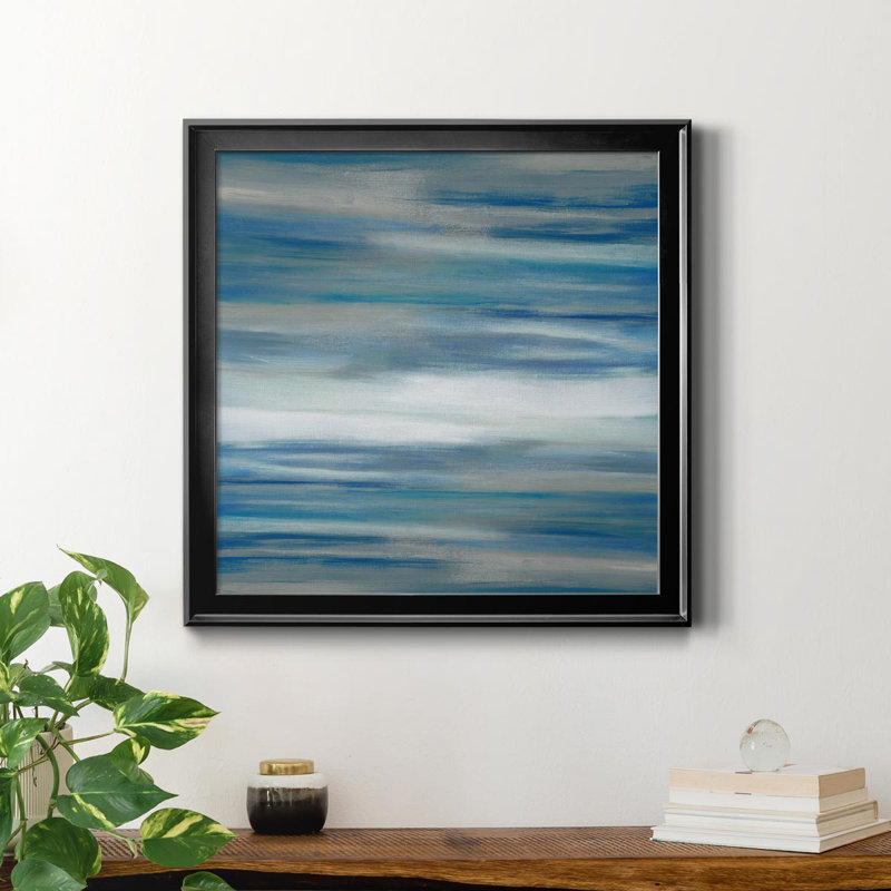 Sanibel Waters - Peinture sur toile encadrée, Noir, H 30,5 po x l 30,5 po x P 1,5 po