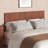Brown-toned MDF Wall-Mounted Headboard for Queen Size Bedroom, Modern Bohemian Wavy Vertical Wood Grain Design-940164803