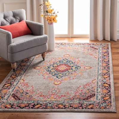 Felty Oriental Orange Area Rug