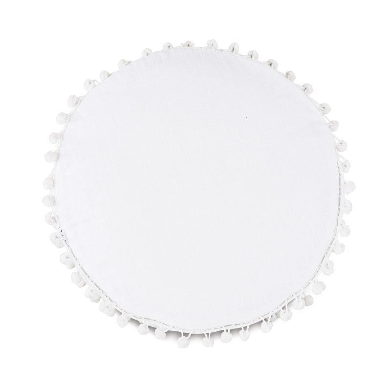 Adare Manor Linen Circular Pillow Cover & Insert