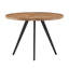 Ensemble de table de salle à manger et de chaises rembourrées 45 "Aurthur - tissu beige-118608189