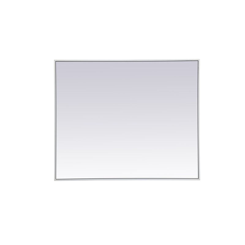 Miroir mural Sabine, 36 po x 30 po, Blanc