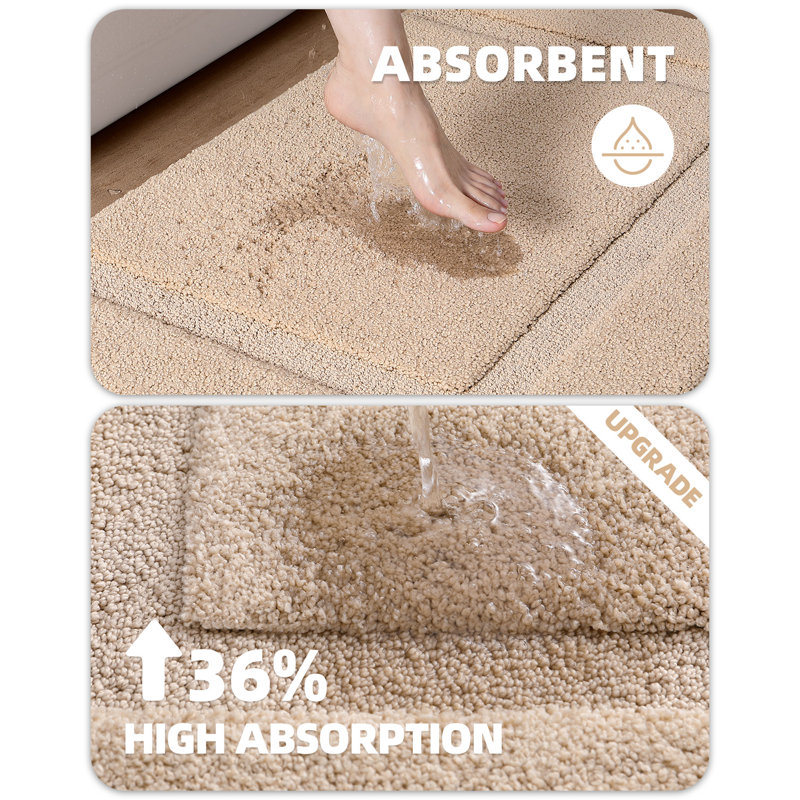 Sandnes Bath Rug, Khaki, 36" L x 24" W