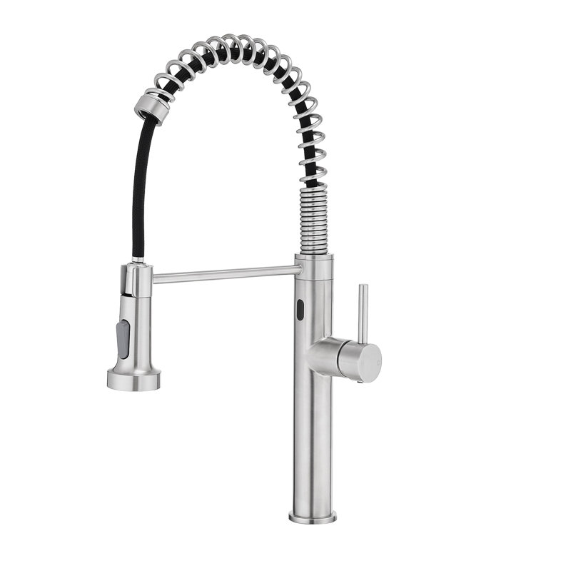 Robinet automatique sans contact intelligent, escamotable inclus, technologie de capteur de mouvement, finition
