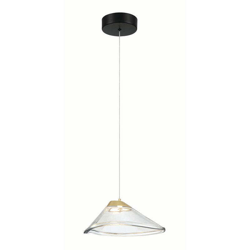 Bretson 1 - Light Bronze LED Single Pendant