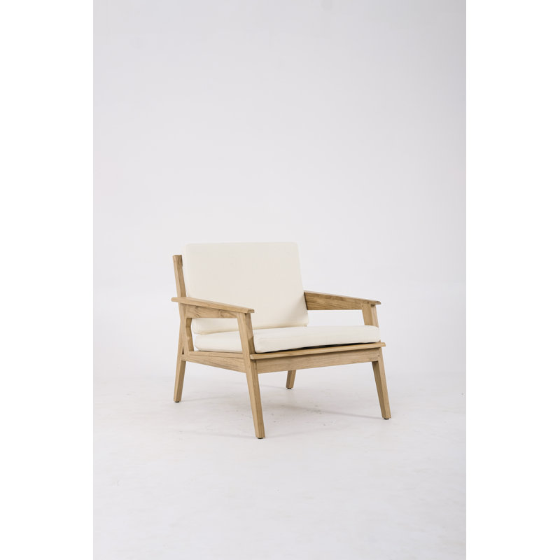 Canapé d'extérieur en bois 31,5 po Luntha
